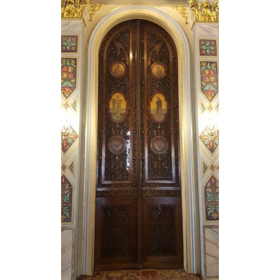 Πόρτα ιερά πύλης τέμπλου βυζαντινού ρυθμού 