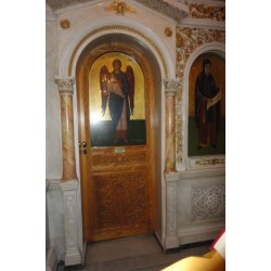 Πόρτα ιερής πύλης τέμπλου και πόρτα πλαινή 