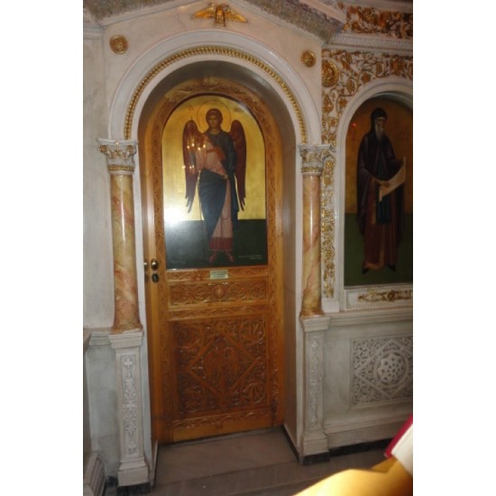 Πόρτα ιερής πύλης τέμπλου και πόρτα πλαινή 