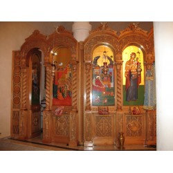 Τέμπλο Ξυλόγλυπτο Βυζαντινό σχέδιο σε Ρώσικο ρυθμό 